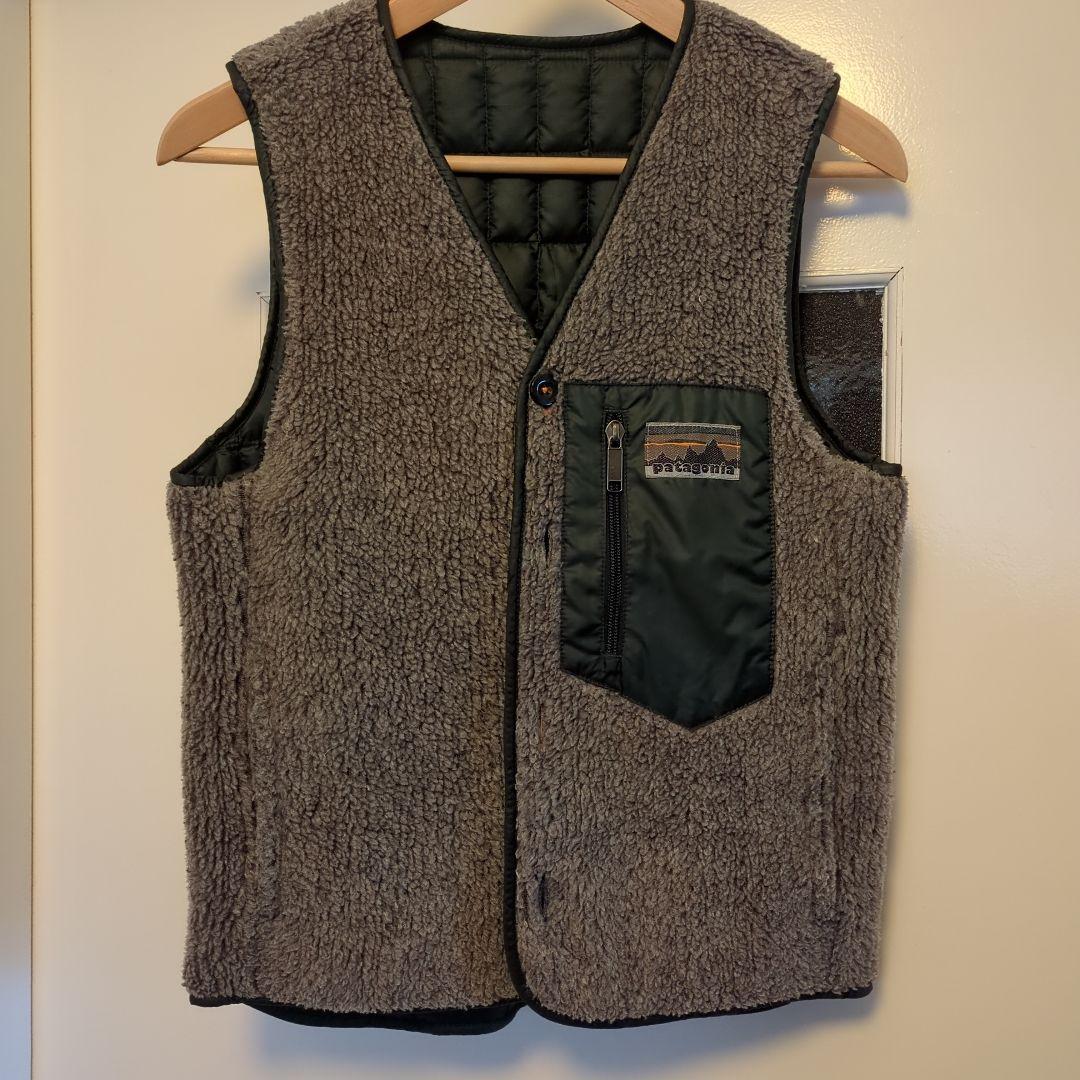 【patagonia】used パタゴニア　リバーシブルベスト　XS size 中古・古着通販】Patagonia (パタゴニア) リバーシブルダウンベスト