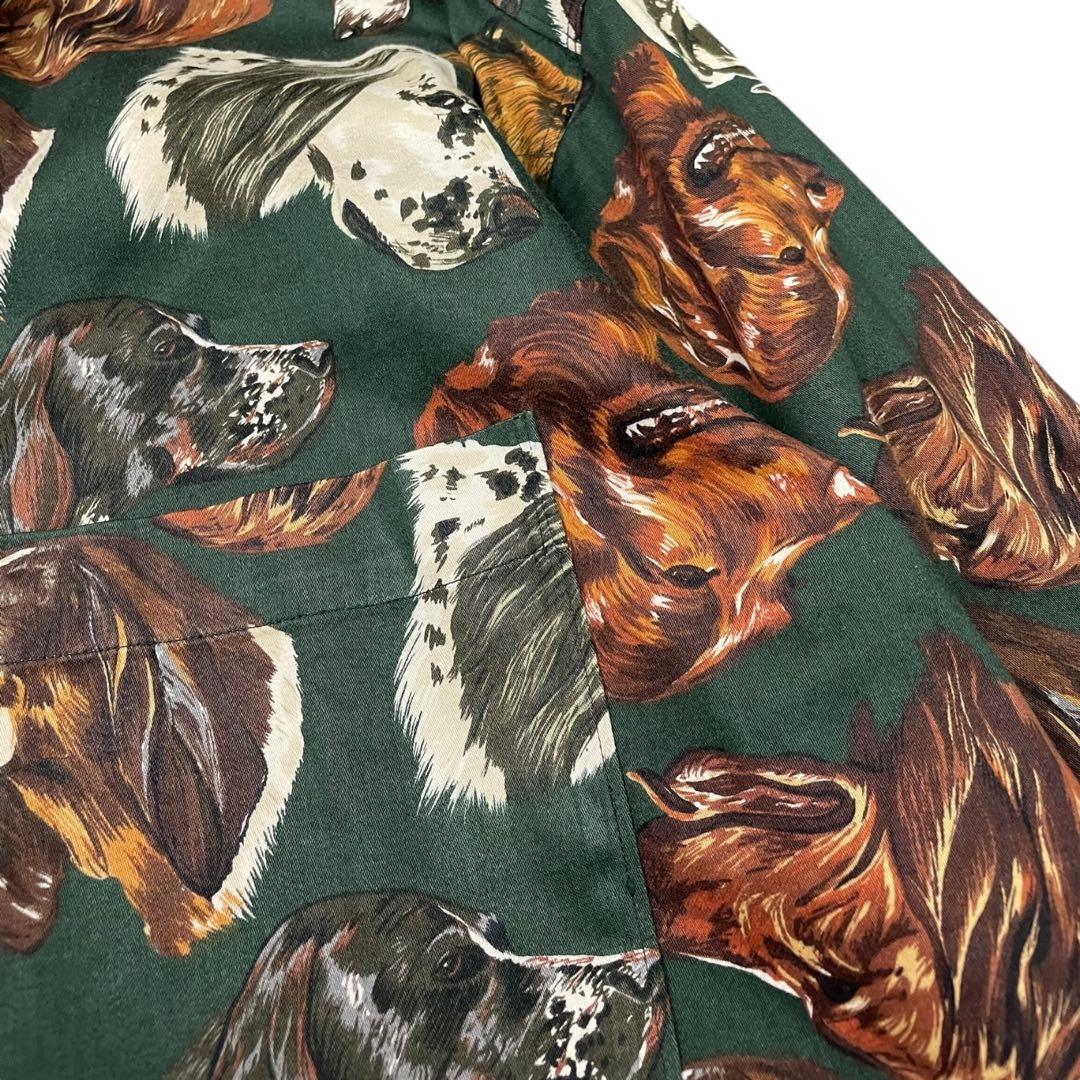 名作 バナリパ バナナリパブリック 犬 総柄 シャツ 80s - メルカリ