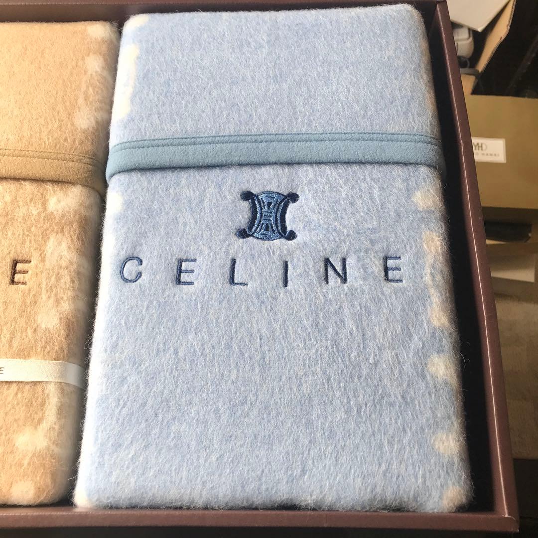 セリーヌ マカダム ピュアニューウール毛布 新毛100％ ペア2枚 - メルカリ