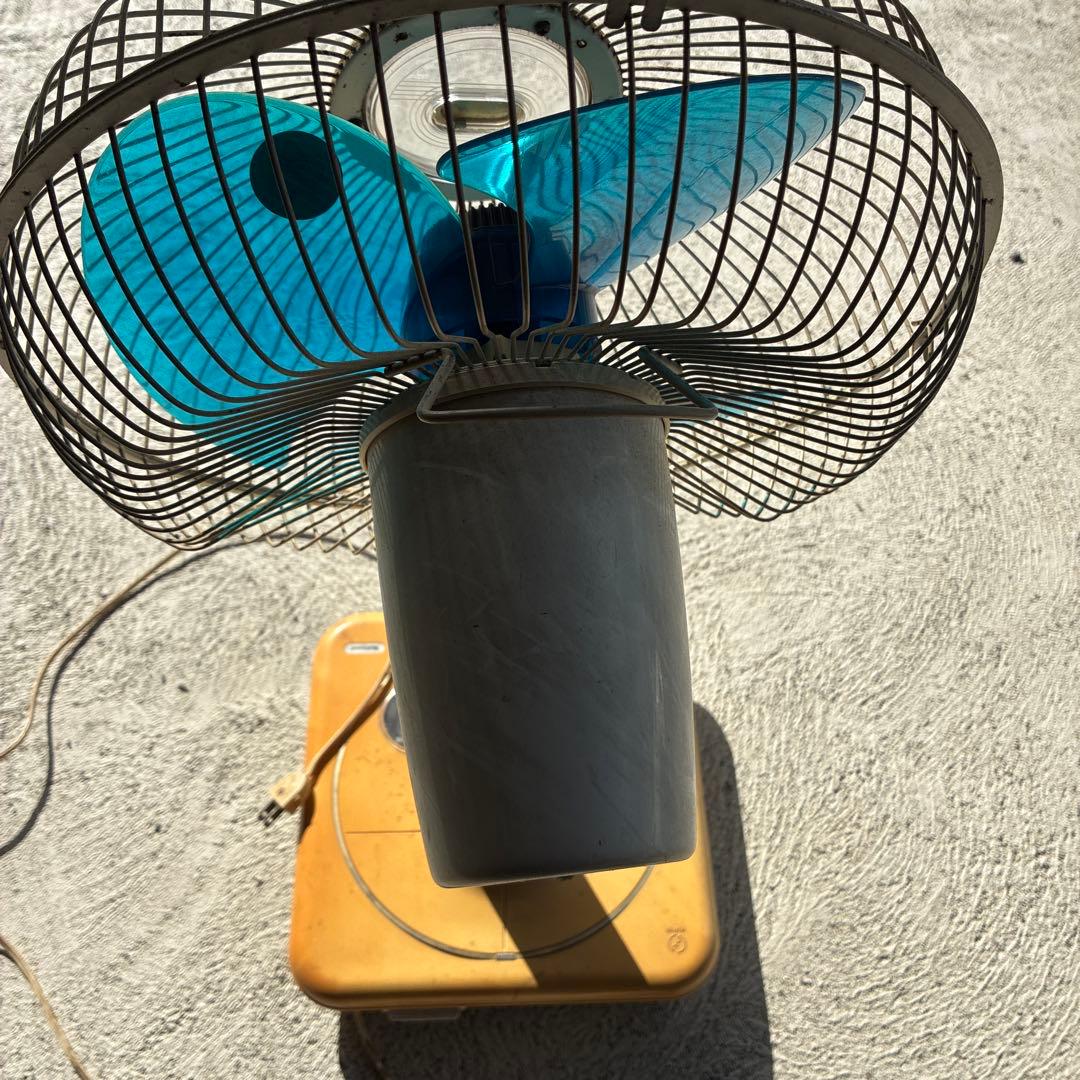 昭和レトロ レトロ扇風機 3枚羽根 ナショナル National 可動品 一点