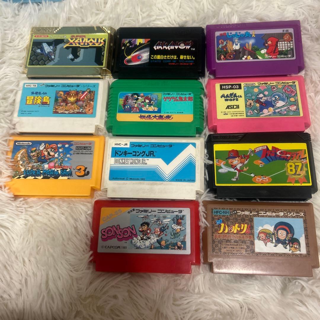 ファミリーコンピューター カセット 11個セット - メルカリ
