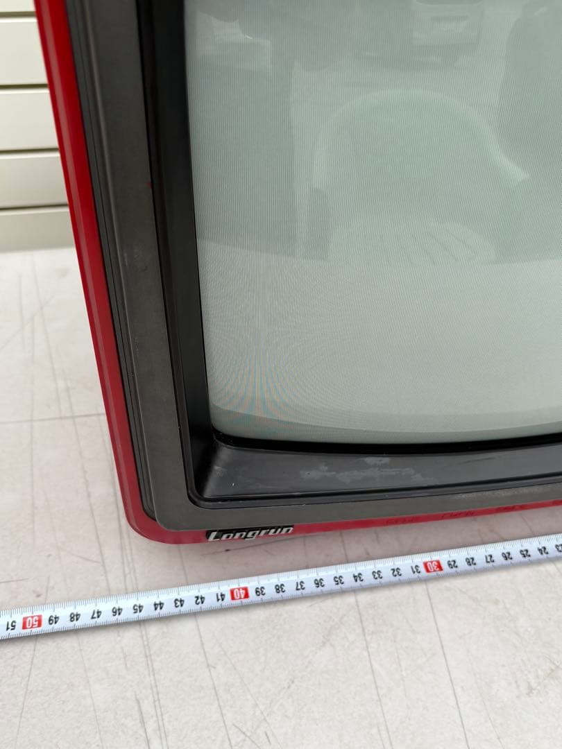 1978年製□昭和レトロ□SHARP ブラウン管テレビ CT-1405R 赤色 - メルカリ