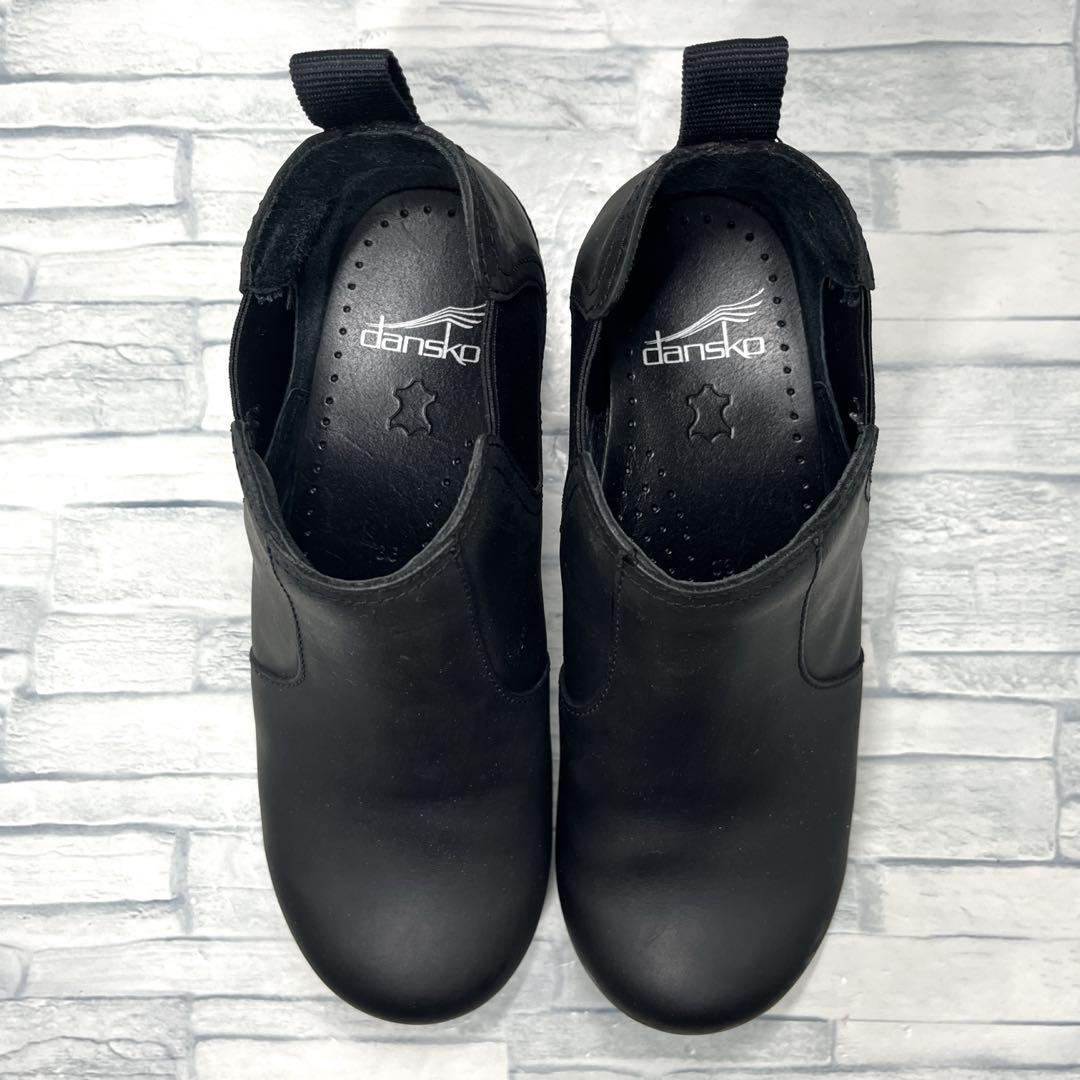 ✨美品✨ダンスコ サイドゴアブーツ フランキー 本革 ブラック 23cm