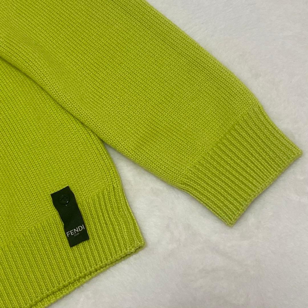 FFロゴ✨フェンディ2022年製 クールネック プルオーバー ポーチ ニット