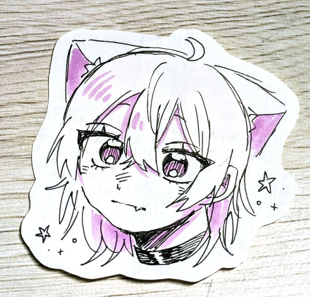 落書きイラスト 5枚セット 萌え絵 オリジナル 女の子 男の子 手描き