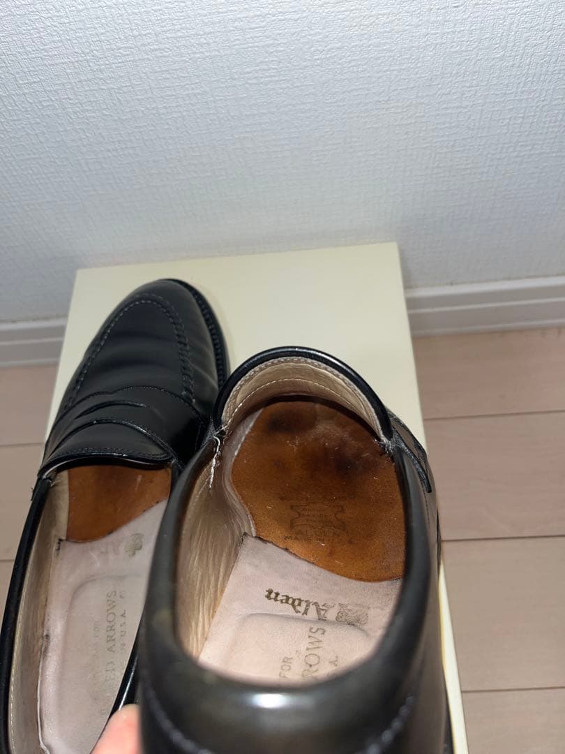 《希少トムラスト》 Alden オールデン　コードバンペニーローファー　7.5D