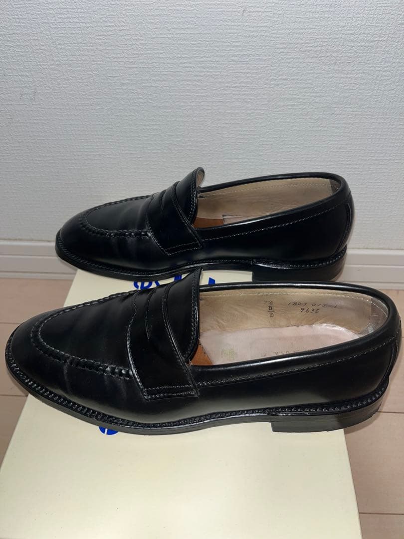 《希少トムラスト》 Alden オールデン　コードバンペニーローファー　7.5D