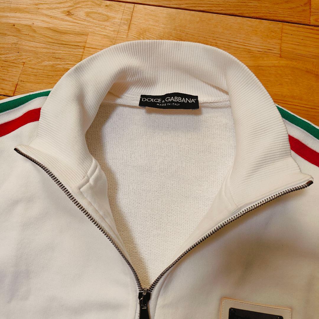 即購入可】DOLCE & GABBANA トラックジャケット ホワイト - メルカリ