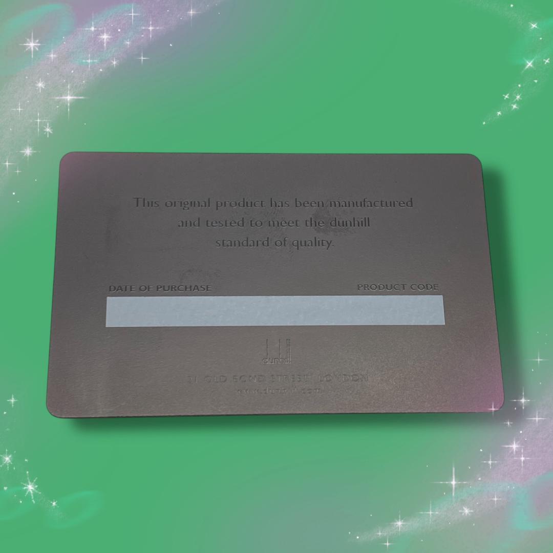 《美品》ダンヒル　キーホルダー　キーリング　レザー　ADロゴ　カード付き