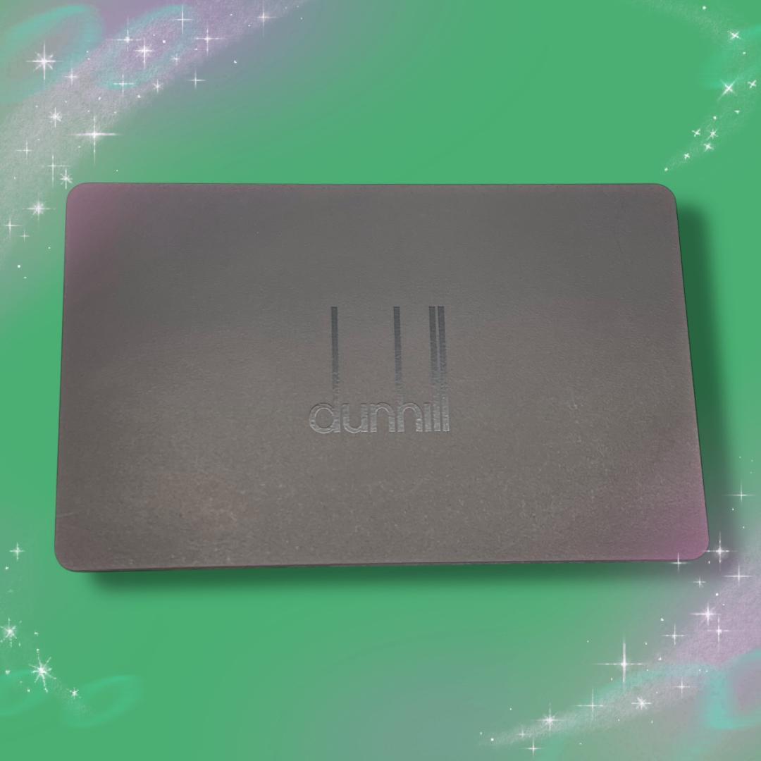 《美品》ダンヒル　キーホルダー　キーリング　レザー　ADロゴ　カード付き