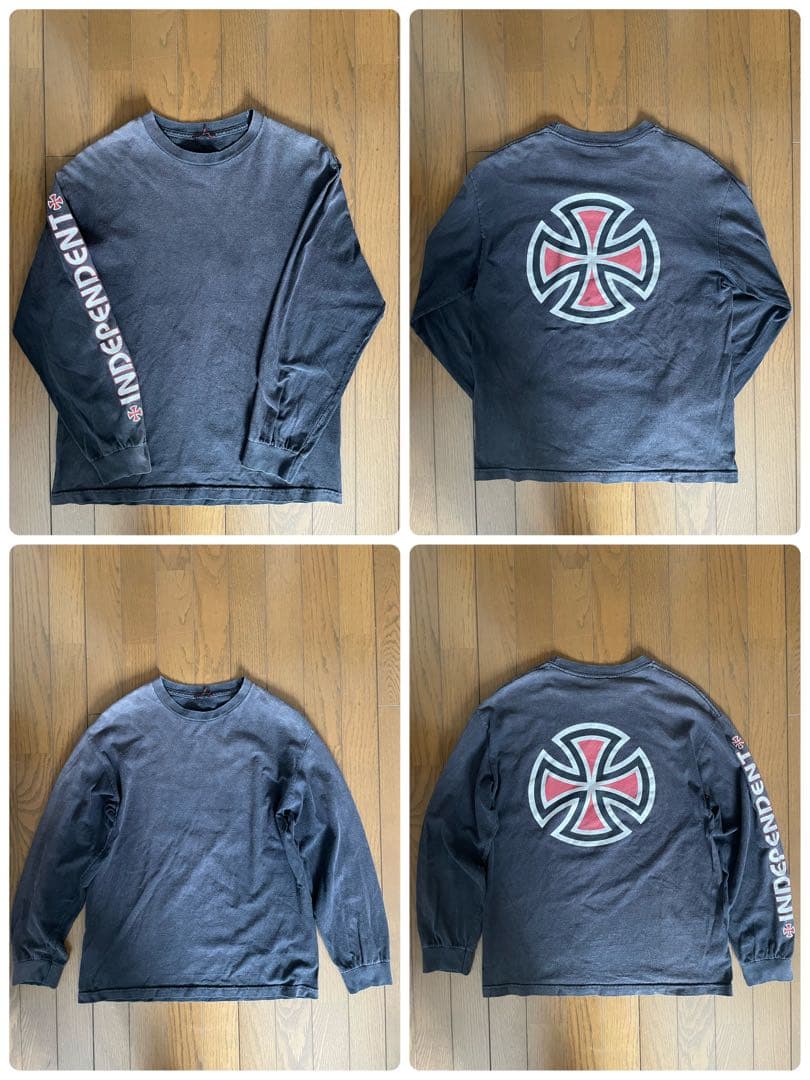 90's インディペンデント アイアンクロス ロンt フェード有 - メルカリ