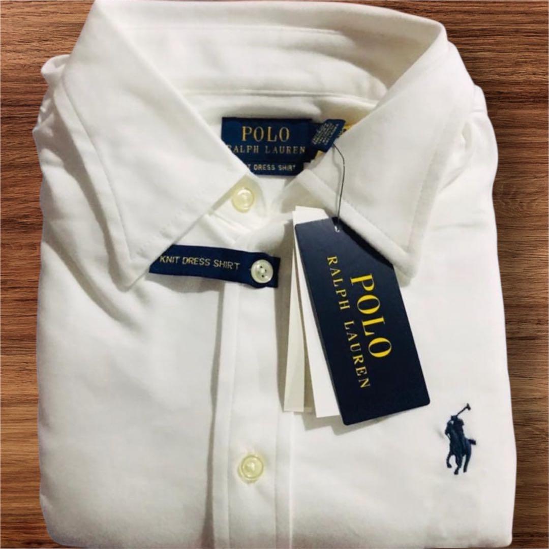 新品ポロラルフローレンニットドレスシャツ海外限定タグ付き即日発送送料無料 新品未使用】ラルフローレン ニットドレスシャツ ポロ S｜Yahoo!フリマ