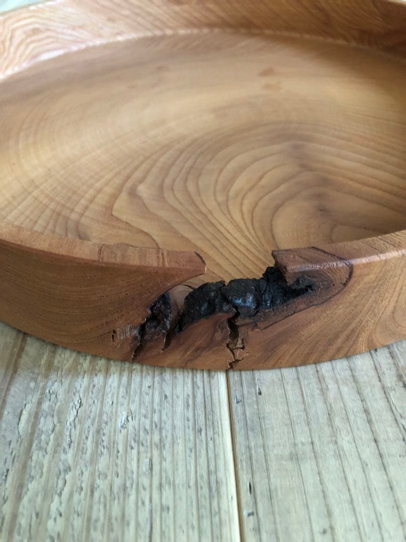 Peonies様専用 ふじい製作所 1点もの 欅丸盆