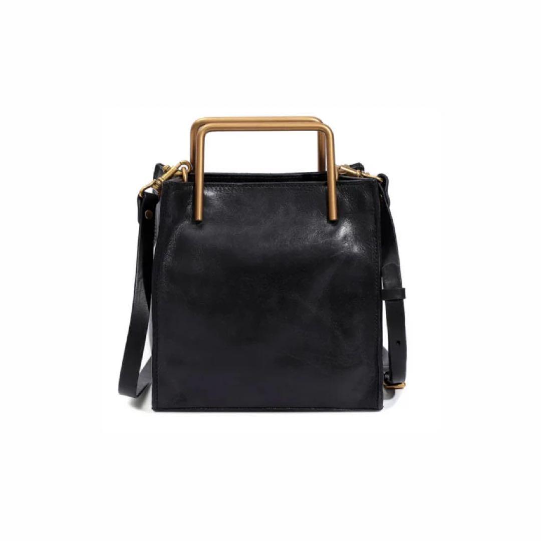 新品】EMMA AURA | BLACK GOLD HANDLE BAG - メルカリ