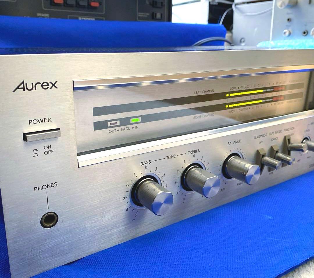 Aurex プリメインアンプ SB-535 動作品 オーレックス パワーメーター