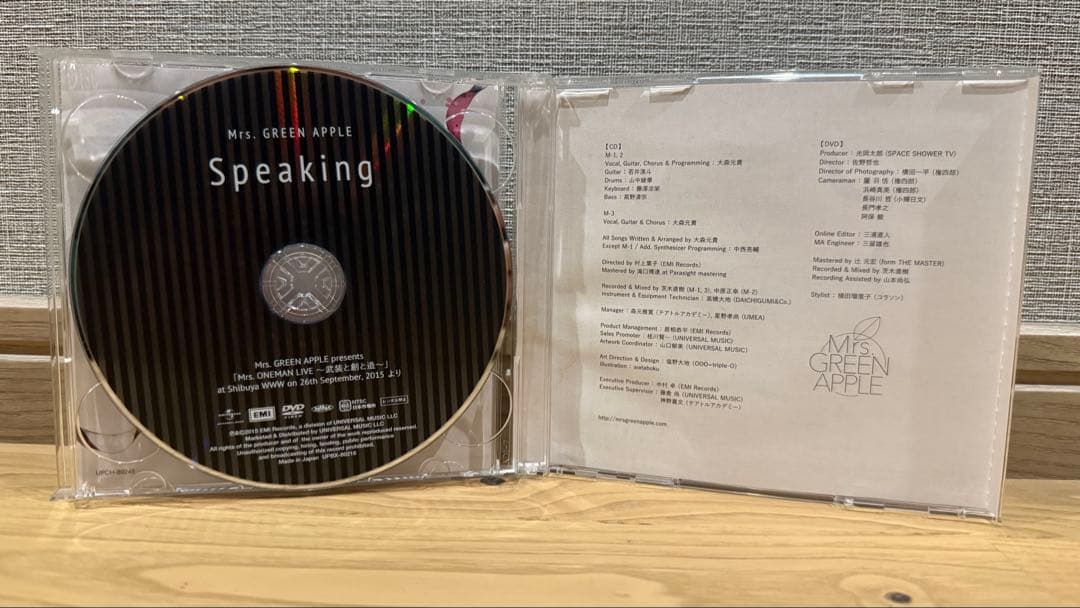 オンラインCD・DVD・ブルーレイ - ミセス Speaking 初回限定盤【2015年