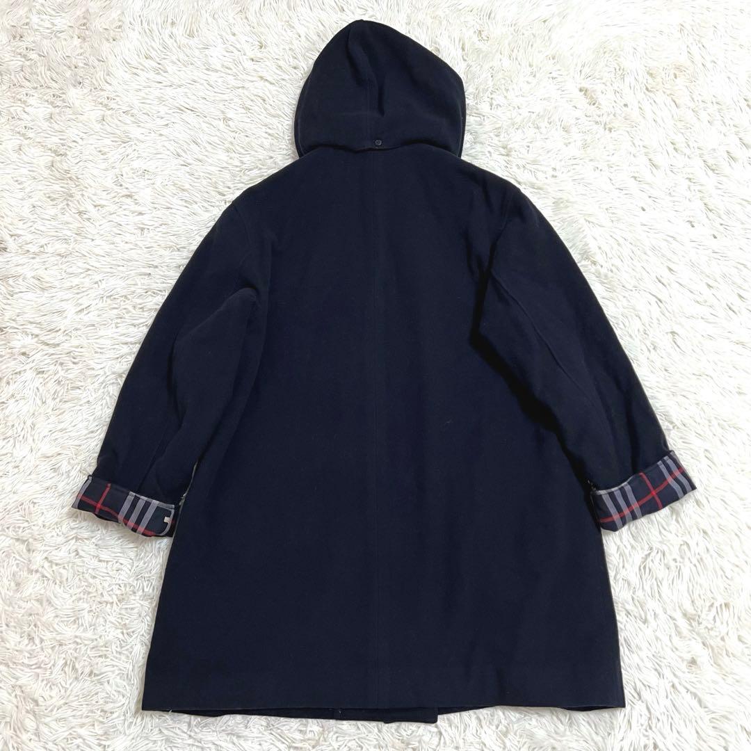 バーバリー フードコート ダブル チェック 金ボタン キルティング