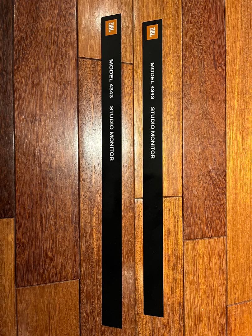 JBL 4343グリルエンブレムロゴプレート中古2枚セット 金具付き - メルカリ