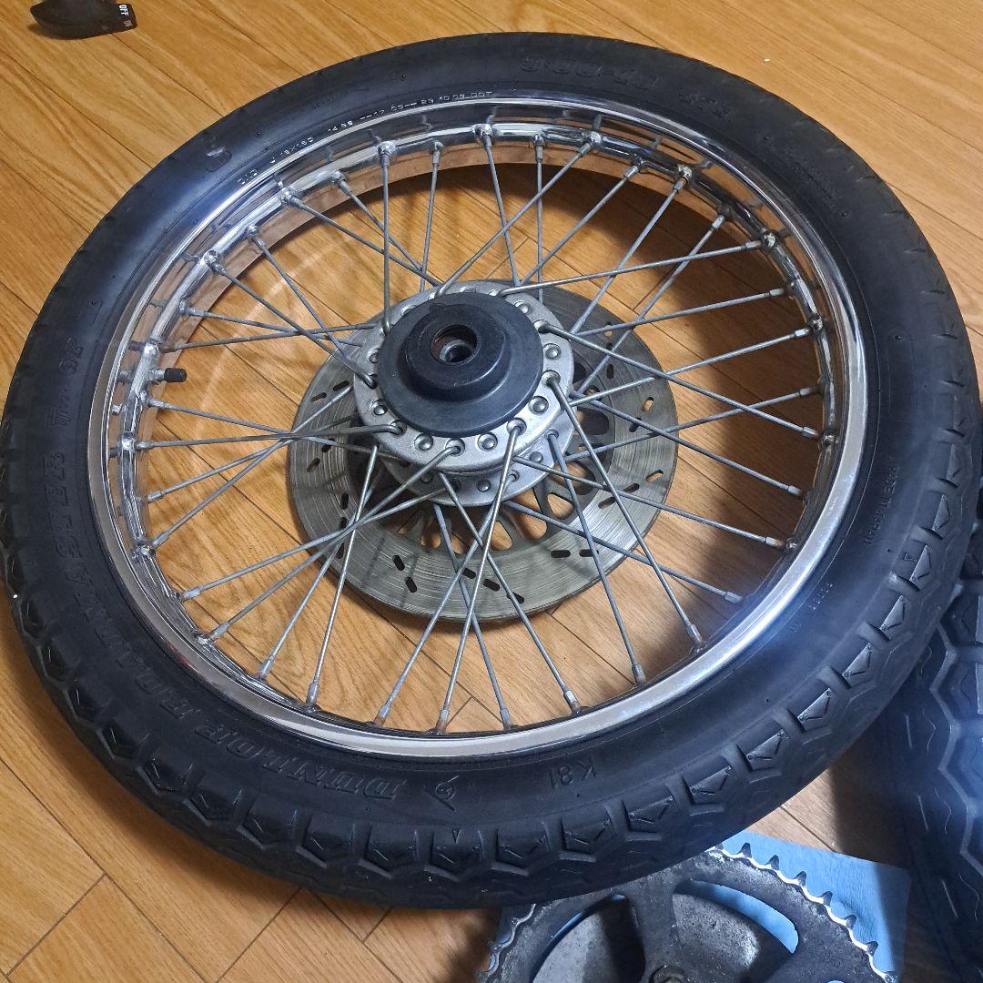 gs400スポークホイール ダブルディスク - メルカリ