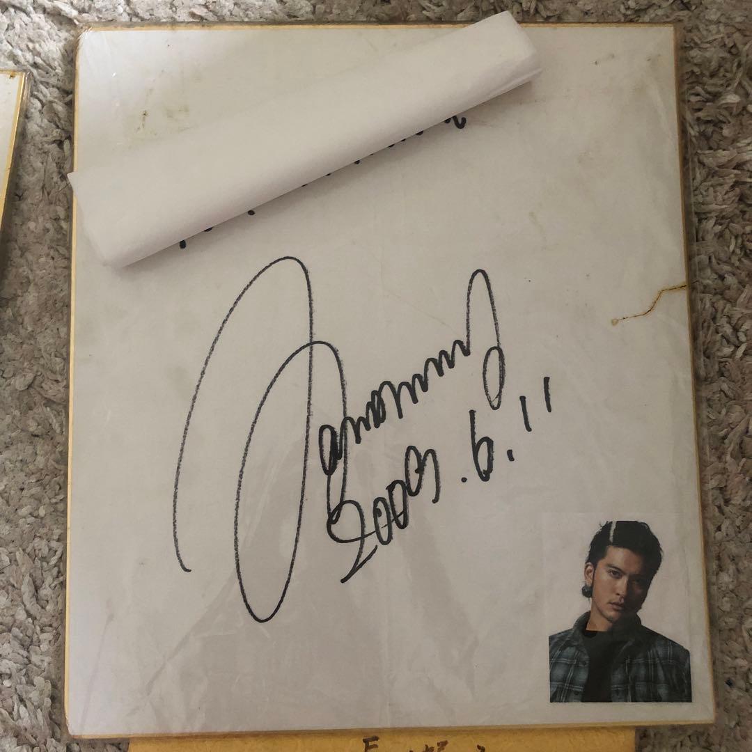 最終値下げ！！元TOKIO長瀬さんのサイン色紙 - メルカリ