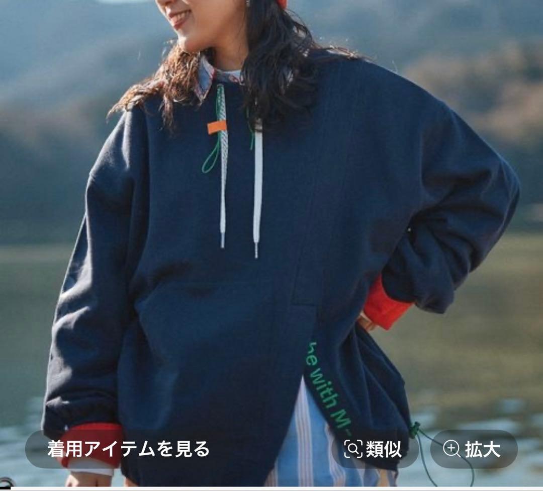 ニコアンド【be with M】 misayo2wayオシャプルオーバーネイビー