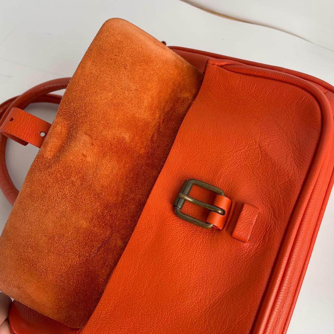 ✨極美品✨ MIUMIU ハンドバッグ レザー アーカイブ オレン