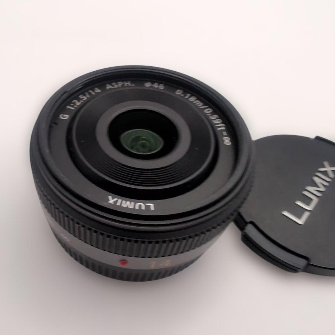 【新品級】Panasonic LUMIX G 14mm F2.5 ASPH. Amazon.com : Panasonic LUMIX G 14mm/F2.5 ASPH. Pancake Lens | H