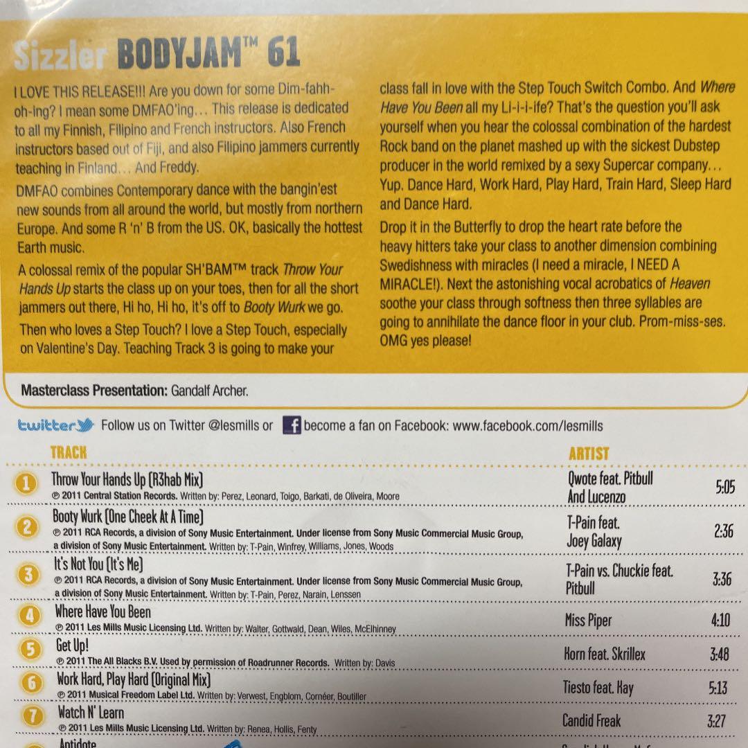 レズミルズ【BODYJAM61】CD DVD コリオ