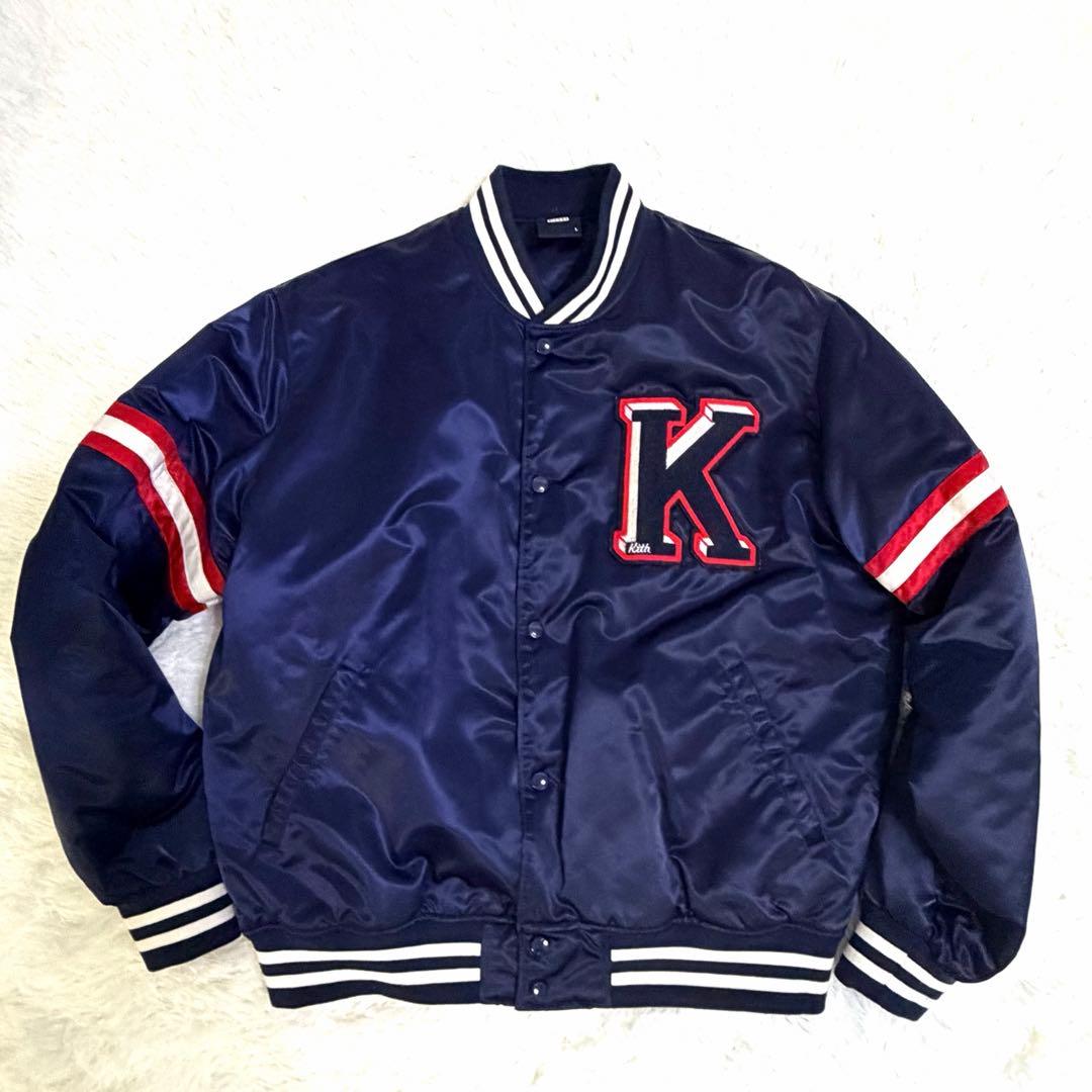 kith ボンバージャケット　中綿　ブルゾン　紺　L KITH キス Batman バットマン Joker Jacket ボンバージャケット (KITH