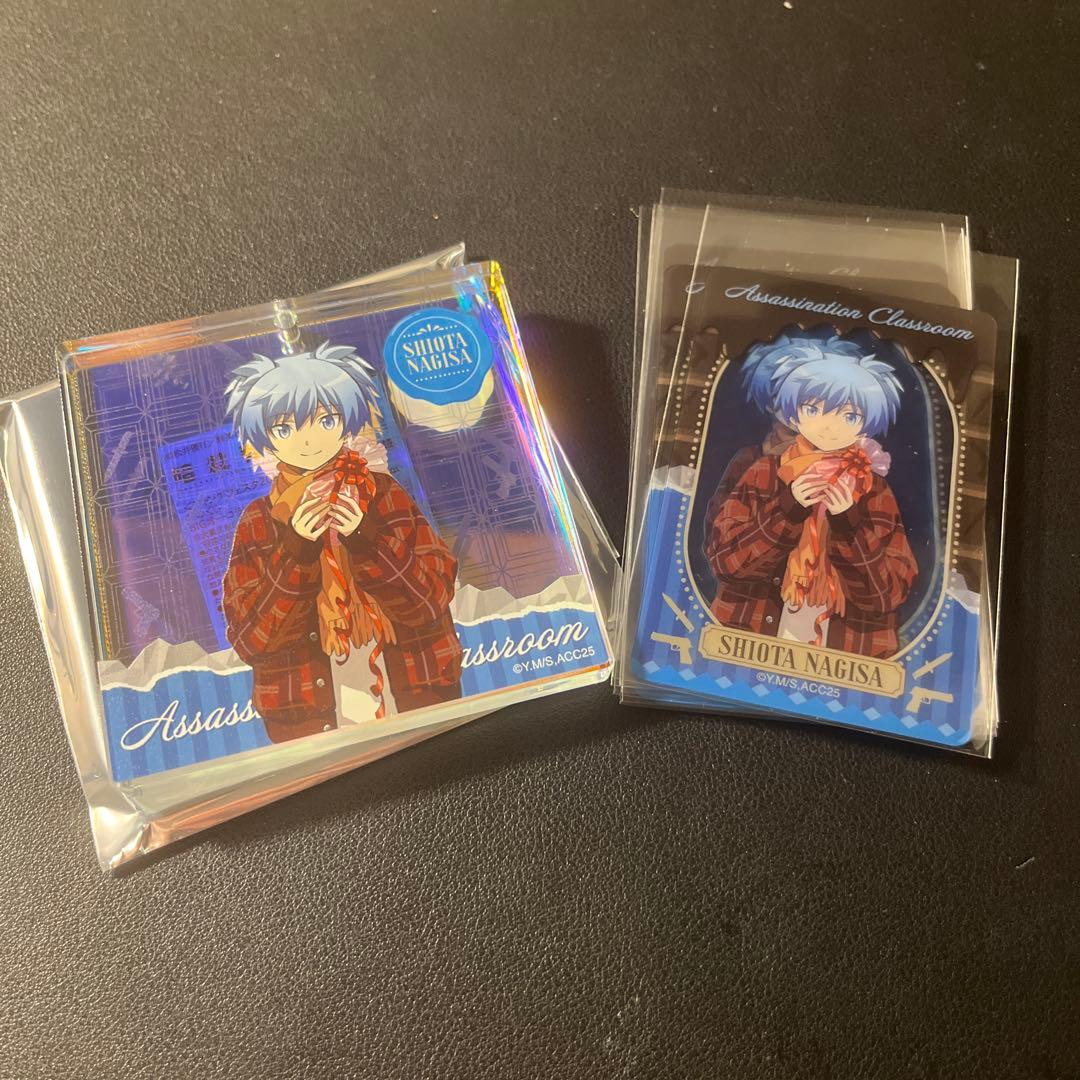 ブロッキー&カード10枚】ジャンプフェスタ 暗殺教室 ブロッキー 潮田渚