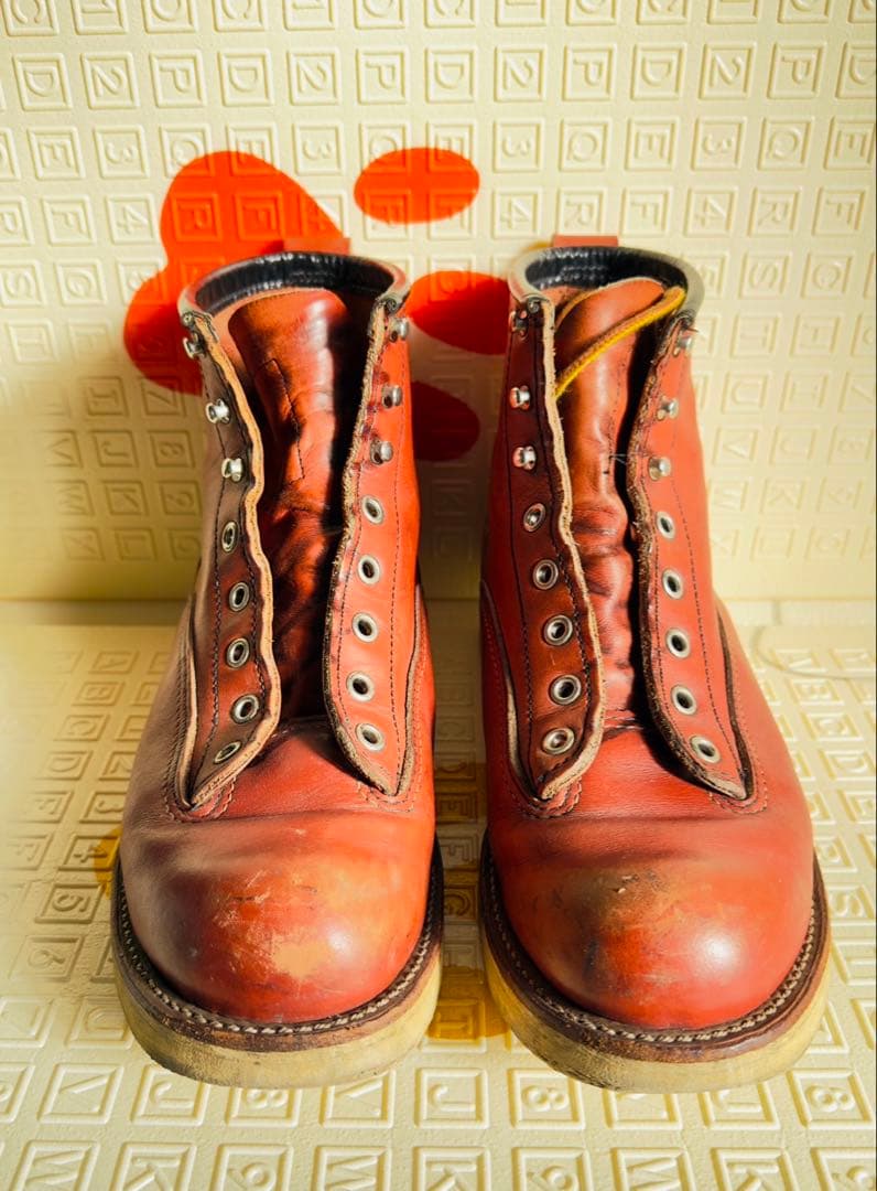 レッドウイング　2907 モンキーブーツ 7D 良品 08年】レッドウィング 2907 ラインマン 赤茶 オロラセット
