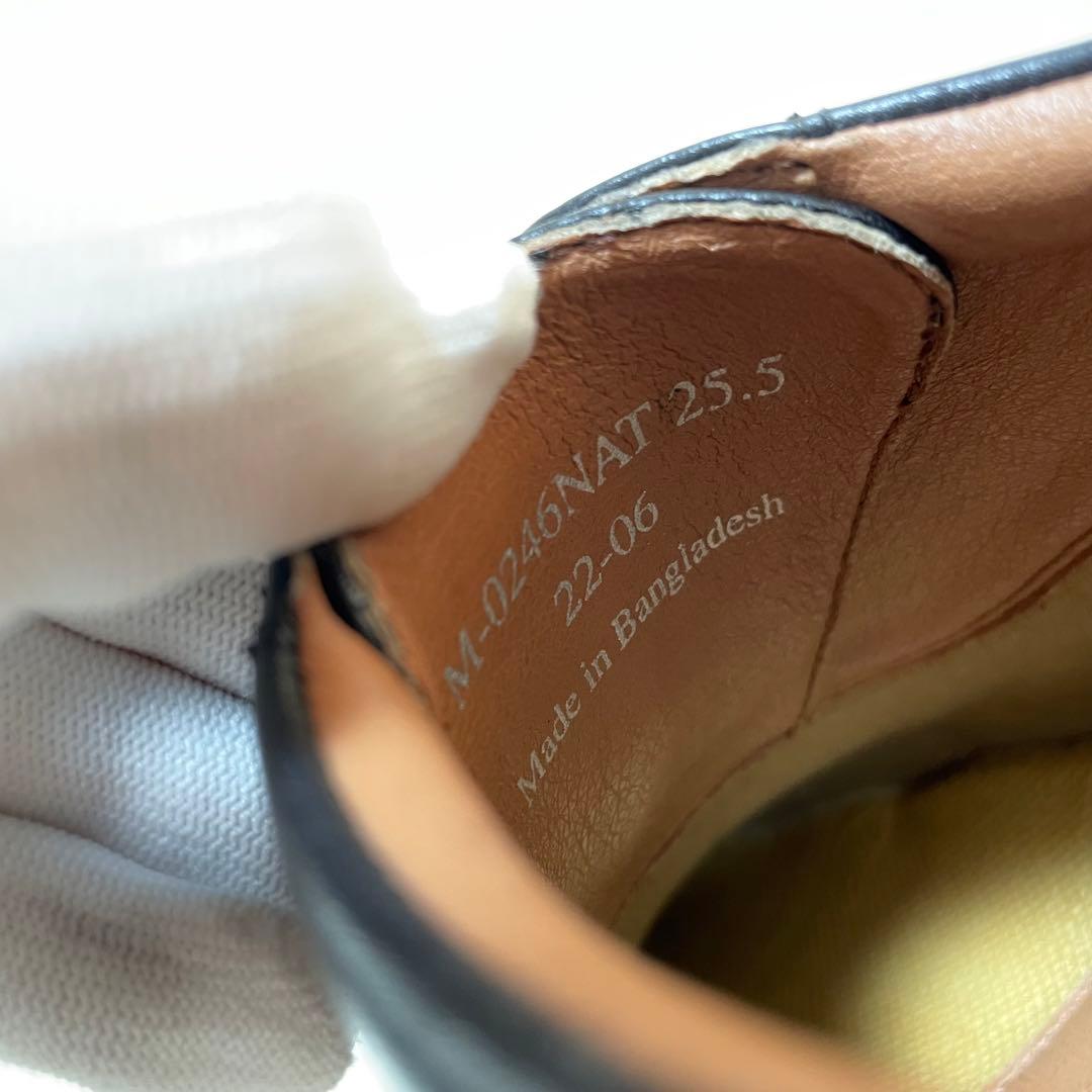 新品未使用品✨ハッシュパピー　本革　ストレートチップ　冠婚葬祭対応　25.5cm