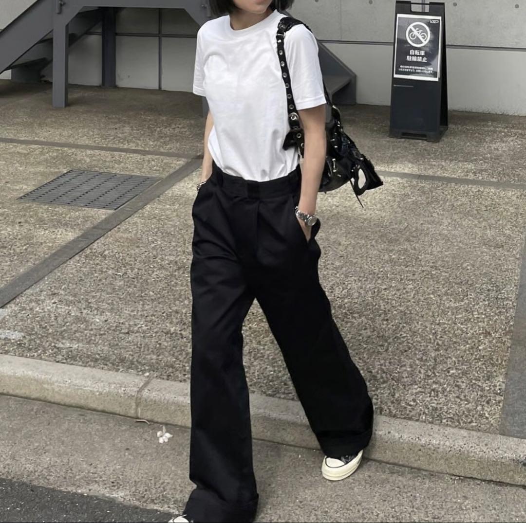 ok.soon×dickies】wide chino pants - メルカリ