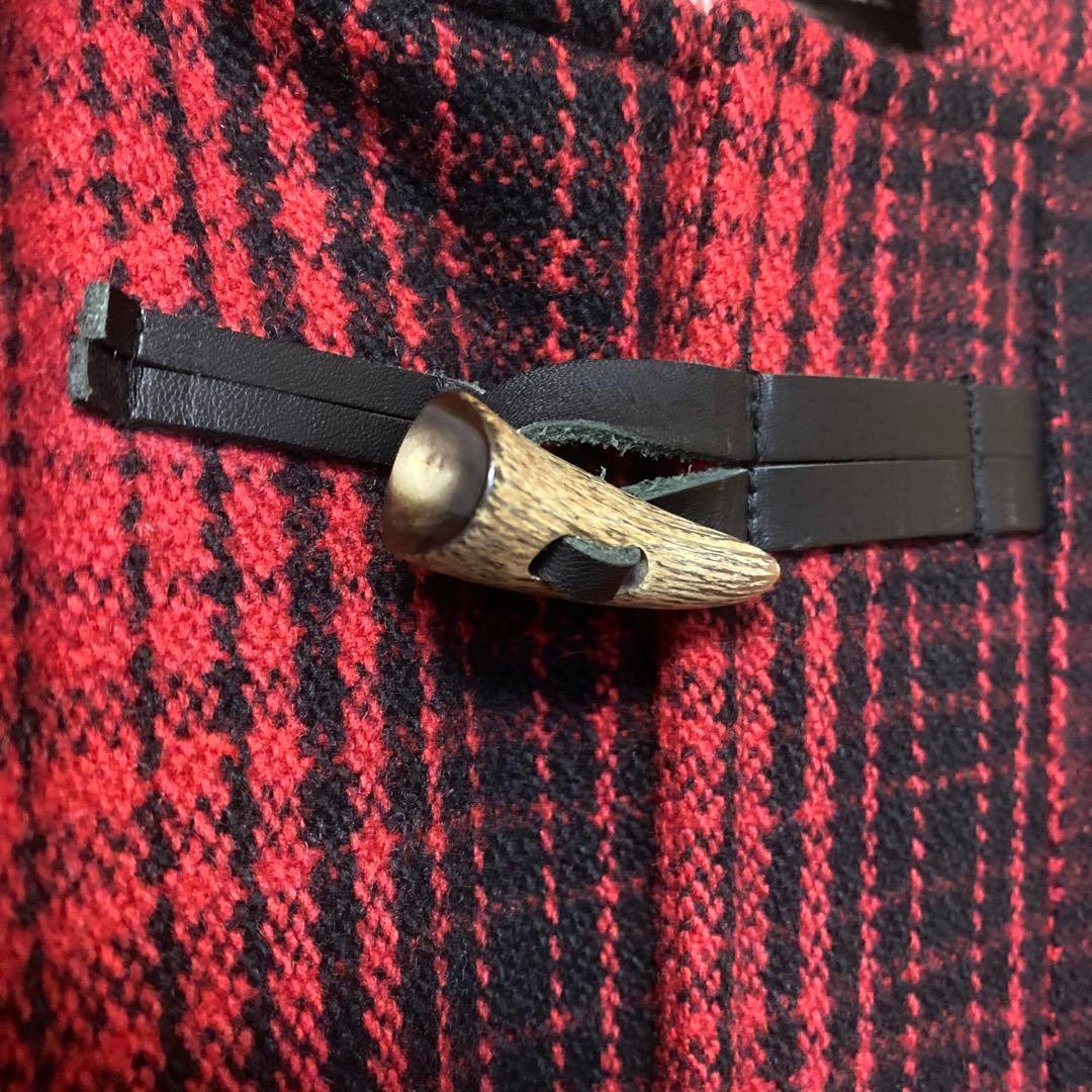 McGREGOR マックレガー レザーアーム切り替えダッフルコート ウール