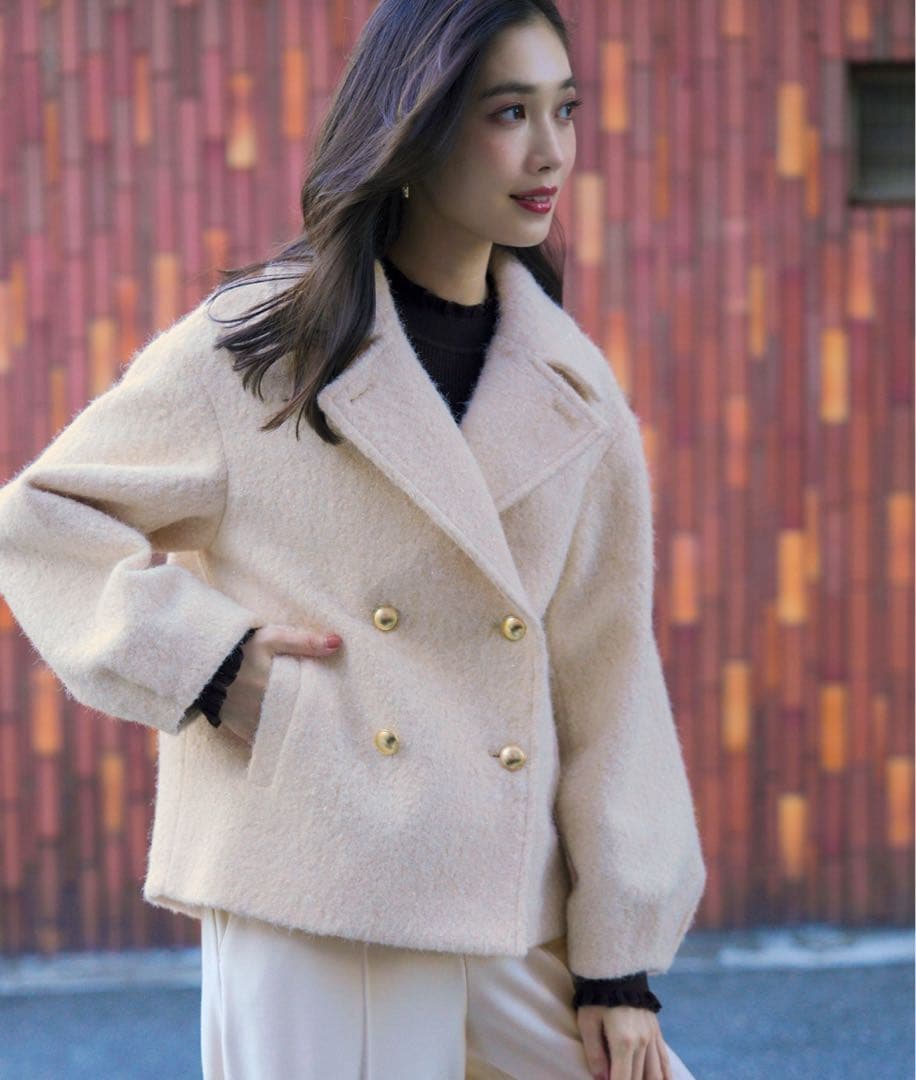 【2WAY】ブークレーシャギーラメ アウター 2WAY】ブークレーシャギーラメ アウター / ANY SIS | ファッション通販