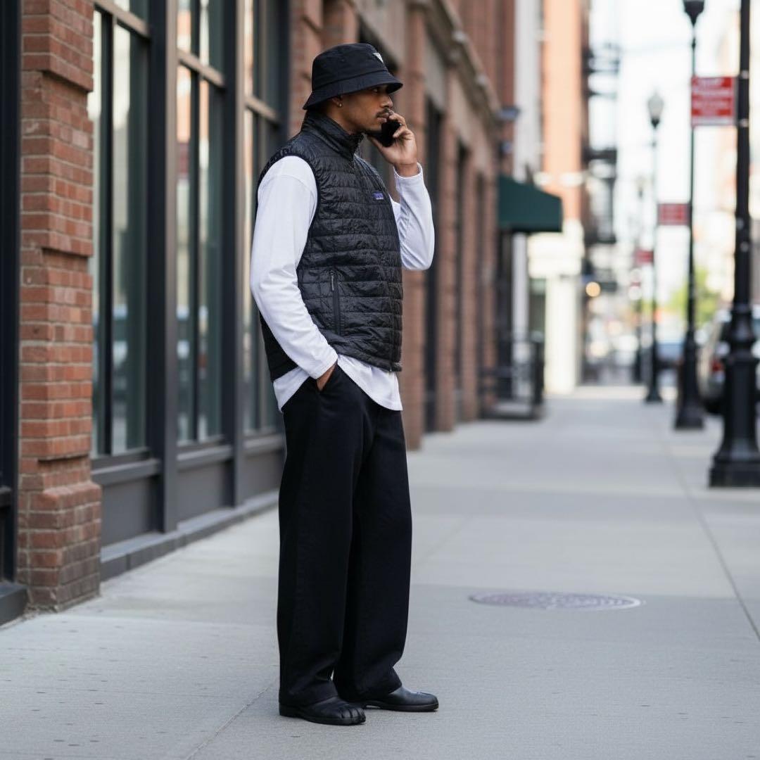 w887】Patagonia ナノパフ ベスト プリマロフト ブラック テック