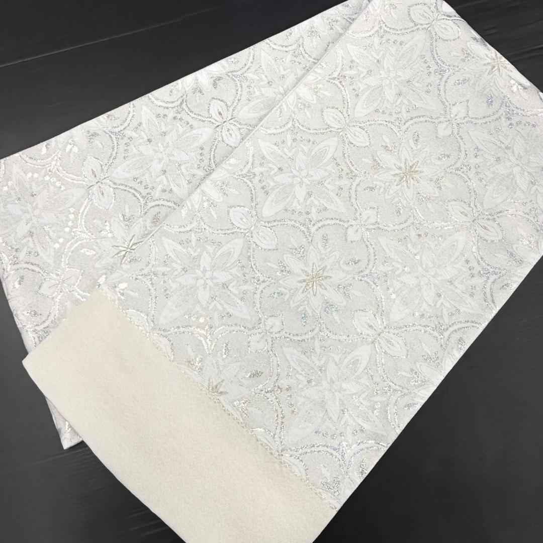 袋帯 西陣織 フォーマル アラベスク 華紋 ホロ銀箔 お仕立て込み