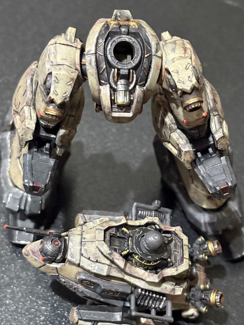 30MM アーマードコア6 ナイトフォール 部分塗装 ウェザリング 塗装完成