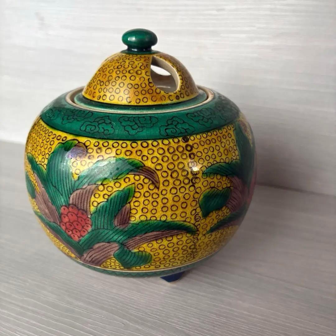 九谷焼　角福　香炉　陶器　茶道具 Yahoo!オークション -「角福 香炉」の落札相場・落札価格