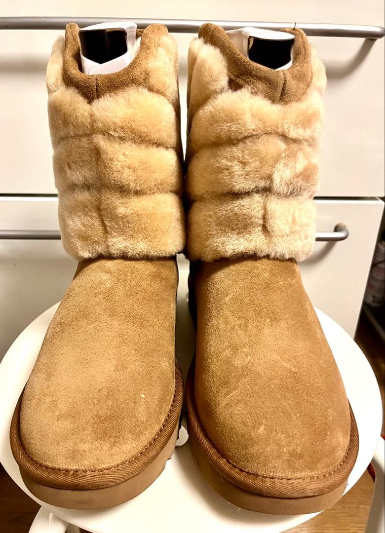 UGG ムートンブーツ ベージュ 24cm※未使用品 中古・古着通販】UGG (アグ) ムートンブーツ ベージュ サイズ:24cm