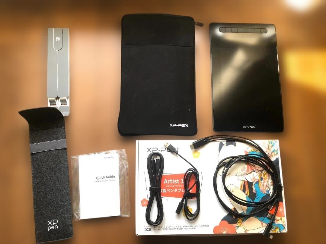 XP-PEN 液晶タブレット artist12 ケースおよび純正スタンド付き - 液