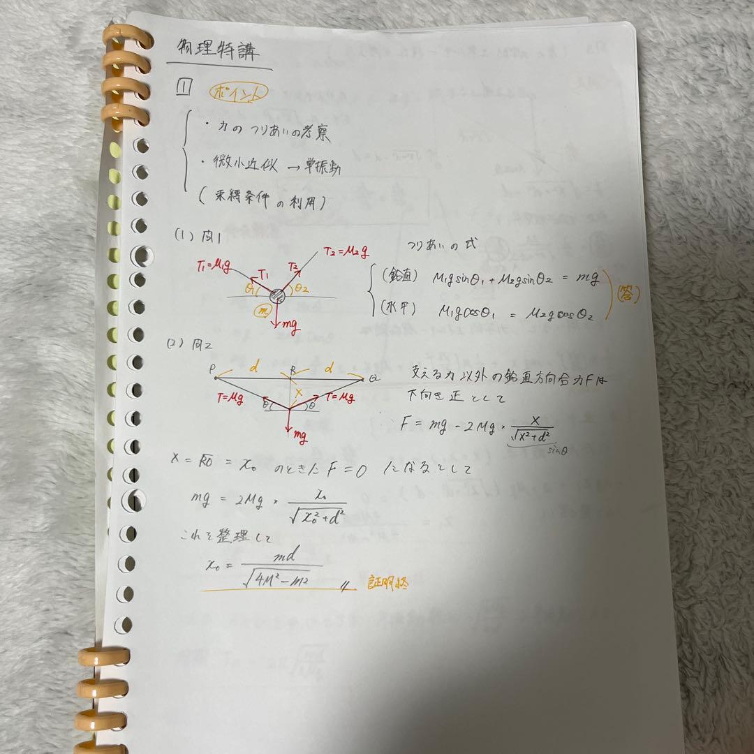 物理特講 入試物理classic 2025 板書ノート、プリント付き高橋法彦先生