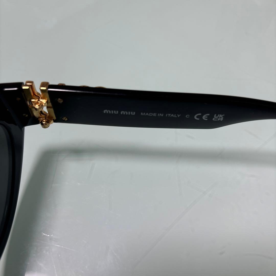 miu miu キャットアイ サングラス 黒 ブラック - メルカリ