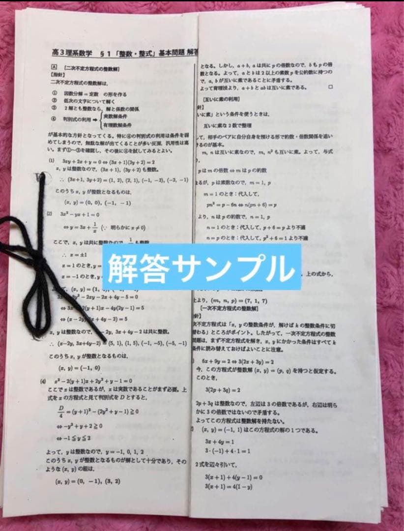 鉄緑会 数学 大阪校 単元別演習 高3理系数学 解答あり SA/A帯クラス