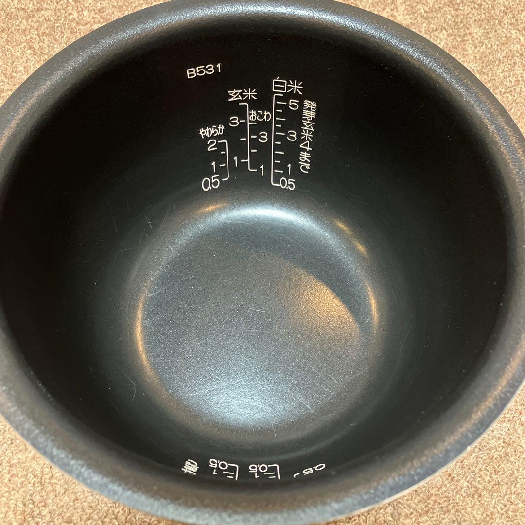 美品]炊飯器用内釜 圧力IH炊飯ジャー象印 B531-6B ZOJIRUSHI - メルカリ