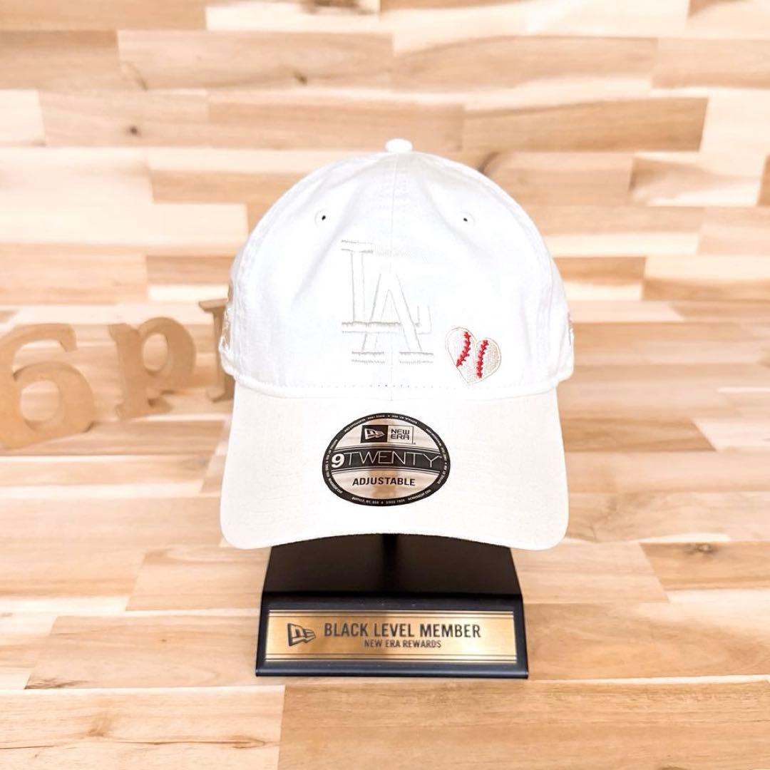 レア【ニューエラ×ドジャース】ハート ボール 刺繍LA キャップ
