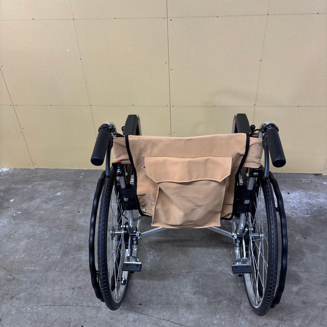 MIKI JTN-1 車椅子 折りたたみ式 ベージュ#L2