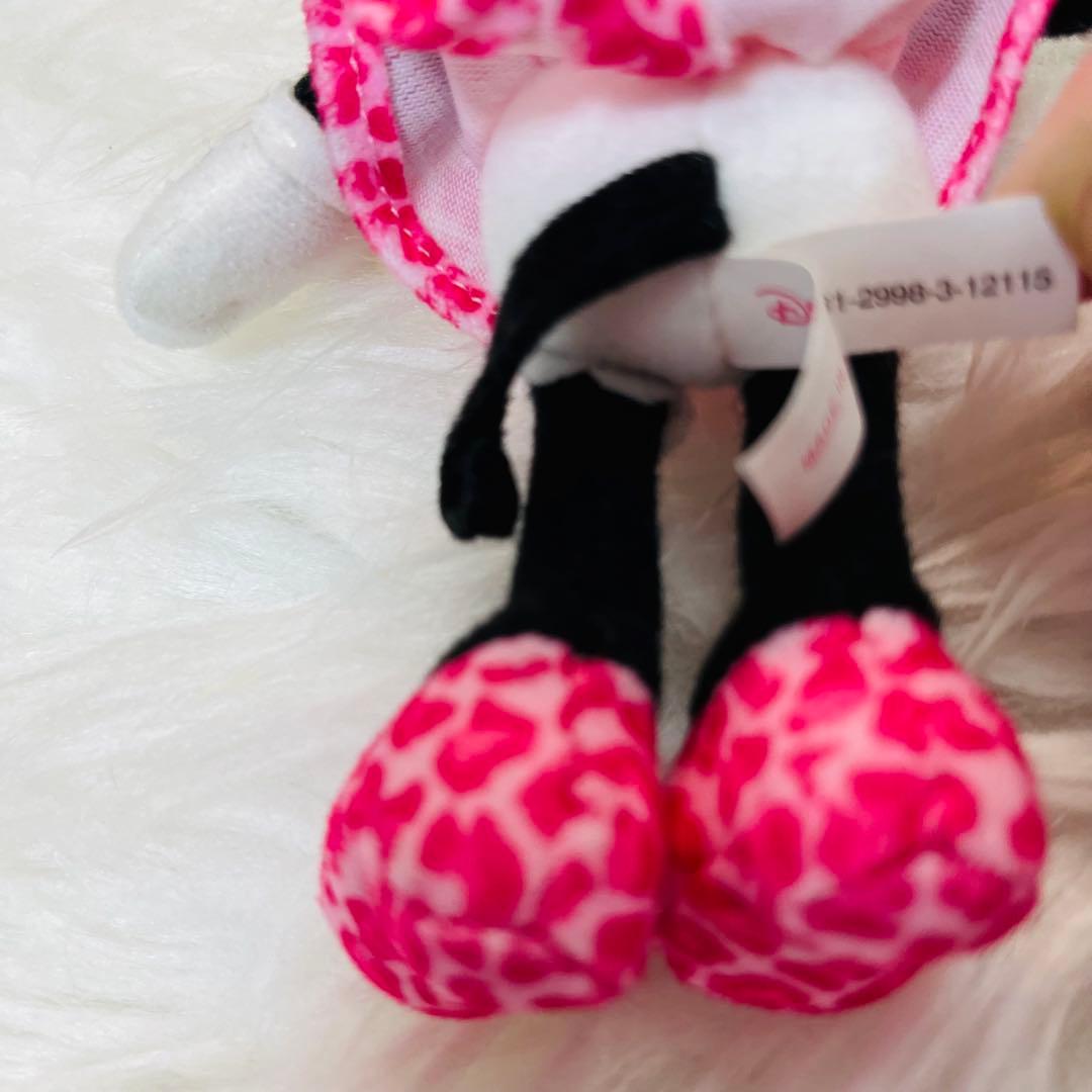 東京ディズニーリゾート ミニーマウス ヒョウ柄ピンク ぬいぐるみ