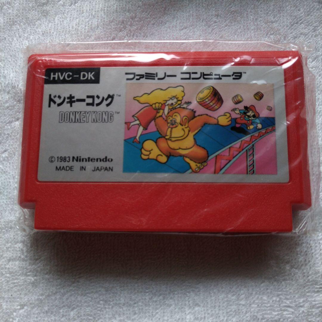 ドンキー コング 銀箱 FF ファミコン ソフト 箱 説明書 付 - メルカリ