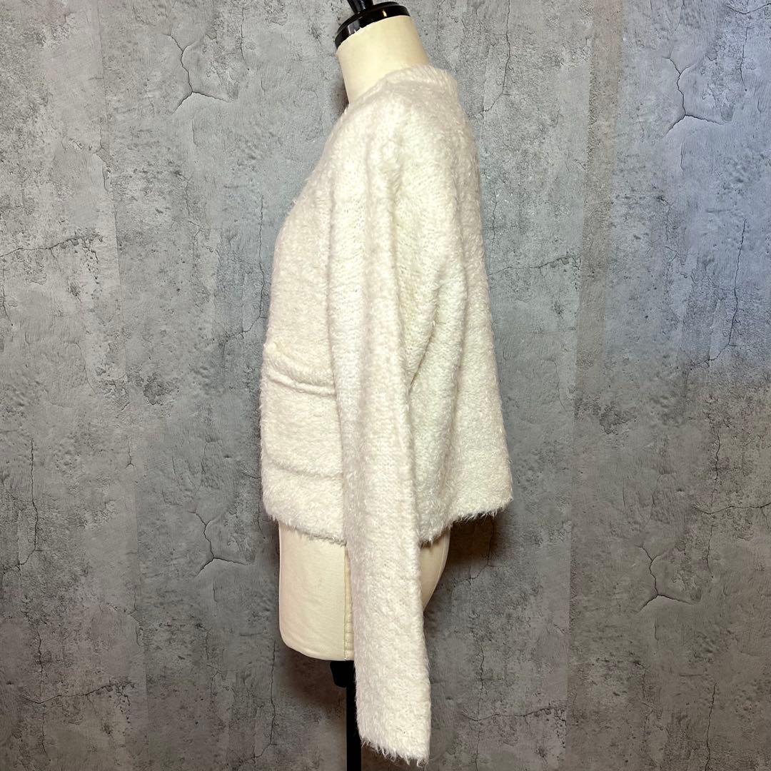 Ballsey アクリルアルパカファーショートカーディガン - メルカリ